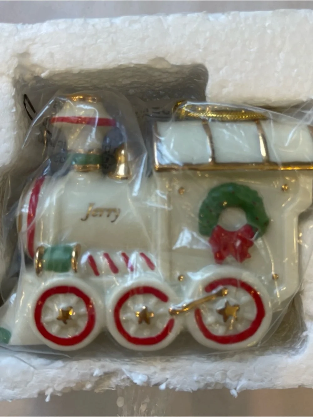 Lenox Fine China HOLIDAY Train  Christmas  Ornament Personalized Jerry